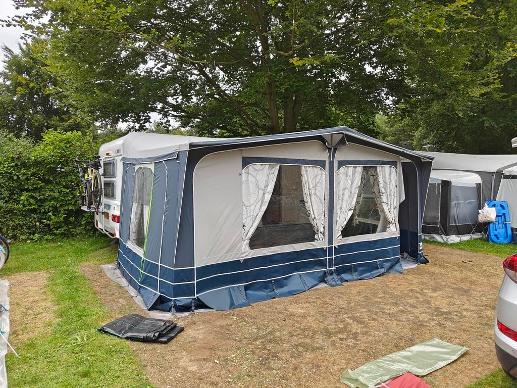 Voortent Riva 270 Maat 12 (+optioneel luifel), Caravans en Kamperen, Voortenten en Luifels, Ophalen, Zo goed als nieuw, Ten Cate All Season 240g/m2
