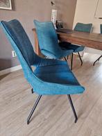 Eetkamerstoelen stoelen 4 stuks. Van de bommel., Huis en Inrichting, Fauteuils, Ophalen, Minder dan 75 cm, Zo goed als nieuw, Stof