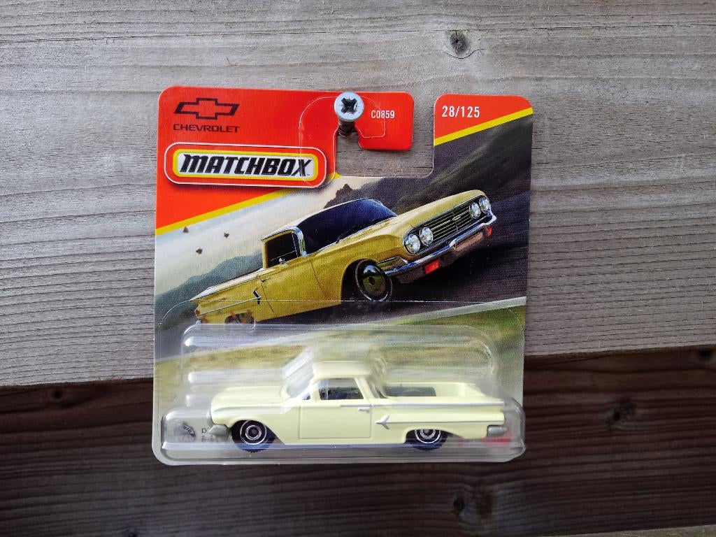 Chevrolet El Camino '60 Matchbox, Hobby en Vrije tijd, Modelauto's | Overige schalen, Ophalen, Nieuw, Auto