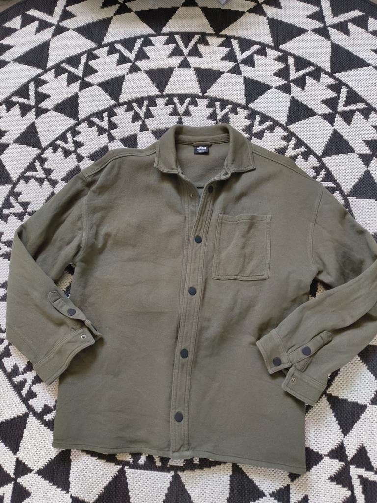 Stoer groen overhemd/jasje van JM, maat 170/176, Kinderen en Baby's, Kinderkleding | Maat 170, Overhemd of Blouse, Ophalen of Verzenden