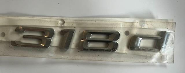 BMW 318d embleem loog letters nieuw, Verzamelen, Ophalen of Verzenden, Nieuw, Auto's