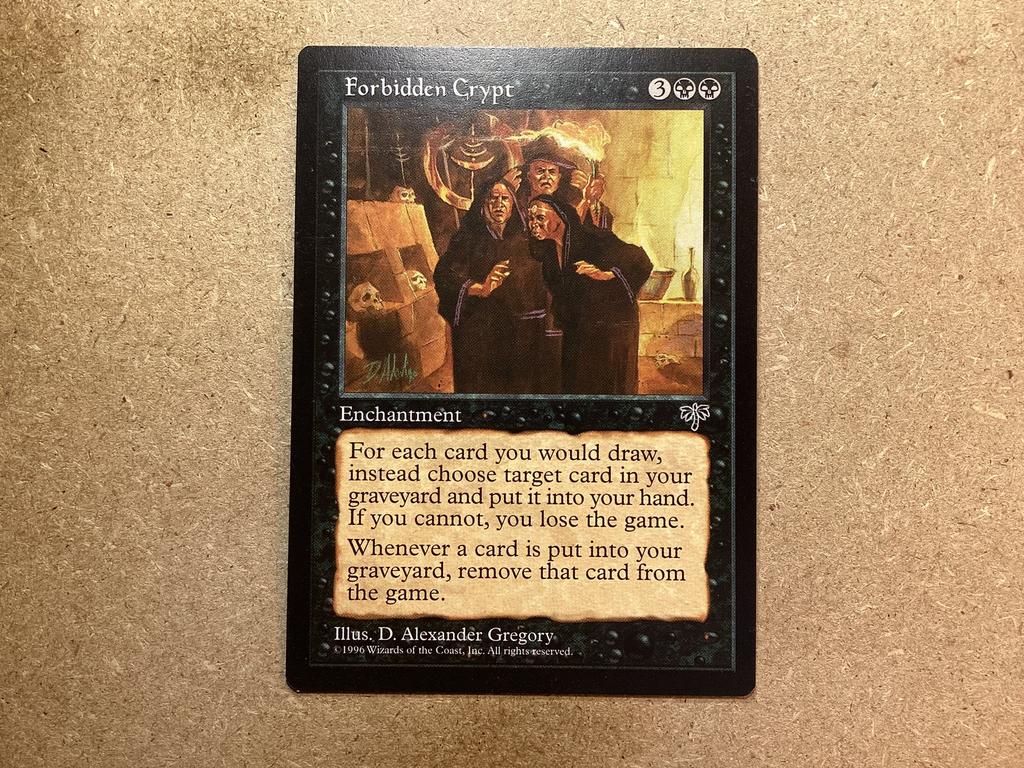 1x Forbidden Crypt (Near Mint), Hobby en Vrije tijd, Verzamelkaartspellen | Magic the Gathering, Ophalen of Verzenden, Zo goed als nieuw