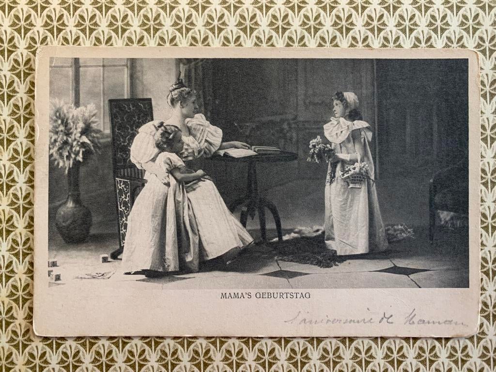 Mama’s Geburtstag (DD), Verzamelen, Ophalen of Verzenden, Voor 1920, Gelopen, Kinderen