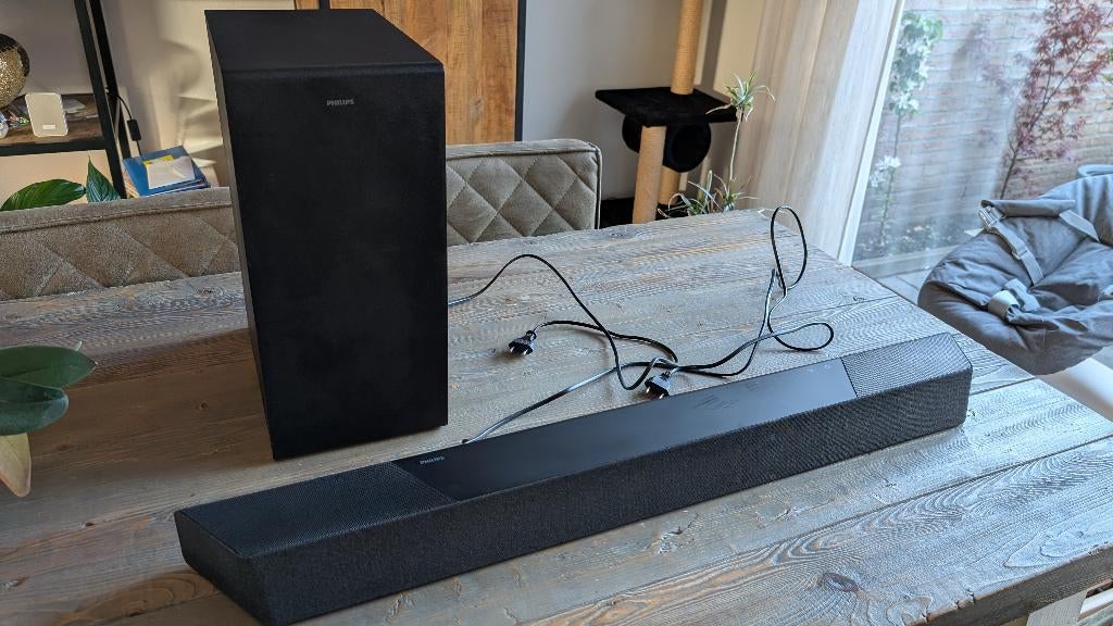 Soundbar met subwoofer - Philips TAB8905, Ophalen, Bluetooth, Gebruikt