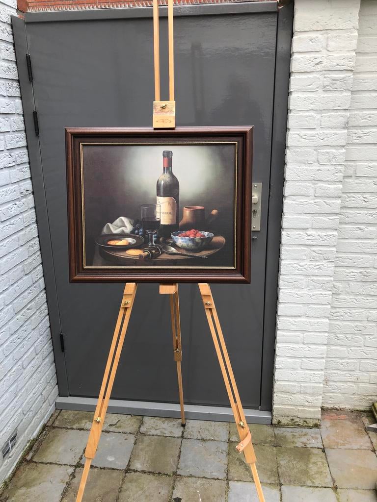 Houten Schildersezel - Opvouwbaar en Verstelbaar, Hobby en Vrije tijd, Schilderen, Ophalen of Verzenden, Gebruikt, Ezel