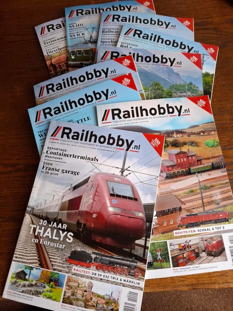 Railhobby tijdschriften - Diverse edities, Hobby en Vrije tijd, Modeltreinen | H0, Overige merken, Gebruikt, Gelijkstroom of Wisselstroom