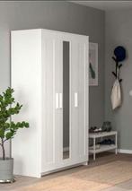 Perfect Ikea Brimnes 3 doors wardrobe with mirror white ., Ophalen of Verzenden, 50 tot 75 cm, 100 tot 150 cm, 150 tot 200 cm
