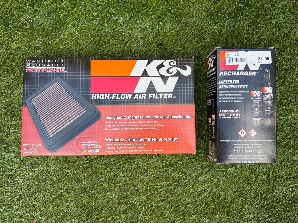 K&N Luchtfilter SU-6006 + Reinigingsset Suzuki GSR 750 kn, Motoren, Ophalen, Gebruikt