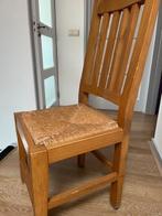 stoelen met riet, Gebruikt, Overige kleuren, Vier, Hout