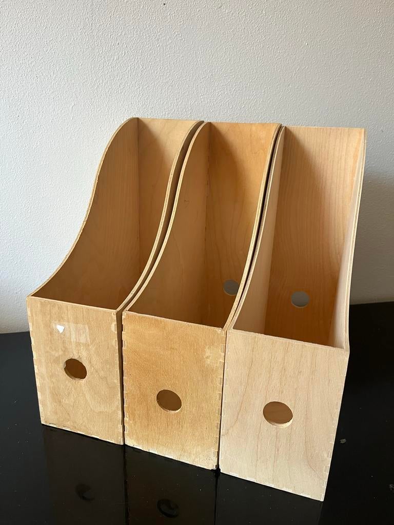 IKEA KNUFF Tijdschriftenhouders (set van 3), Met plank(en), Minder dan 50 cm, Gebruikt, Ophalen of Verzenden