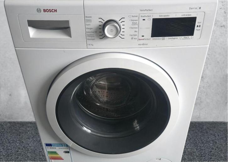 Bosch Serie 8 - 1600 tpm A+++ – 12 maanden garantie​, Witgoed en Apparatuur, Wasmachines