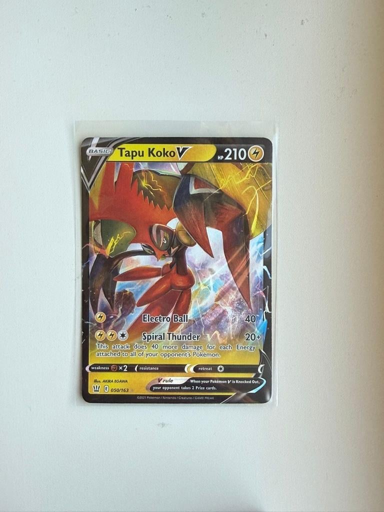 Tapu Koko V - 050/163 - Battle Styles Pokémon, Verzenden, Zo goed als nieuw, Losse kaart, Foil