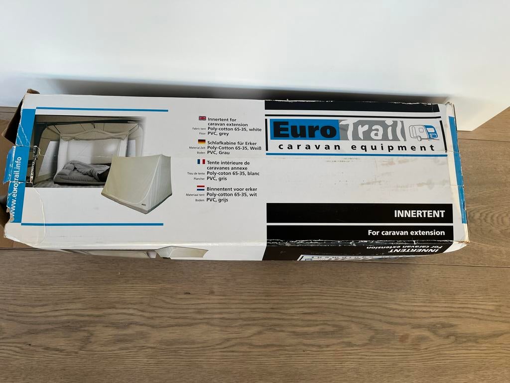 EuroTrail binnentent voor erker, Caravans en Kamperen, Ophalen of Verzenden, Zo goed als nieuw