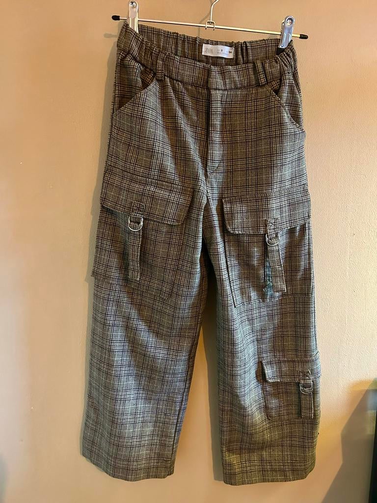 Zara geruite broek maat 134, Ophalen of Verzenden, Gebruikt, Meisje, Broek