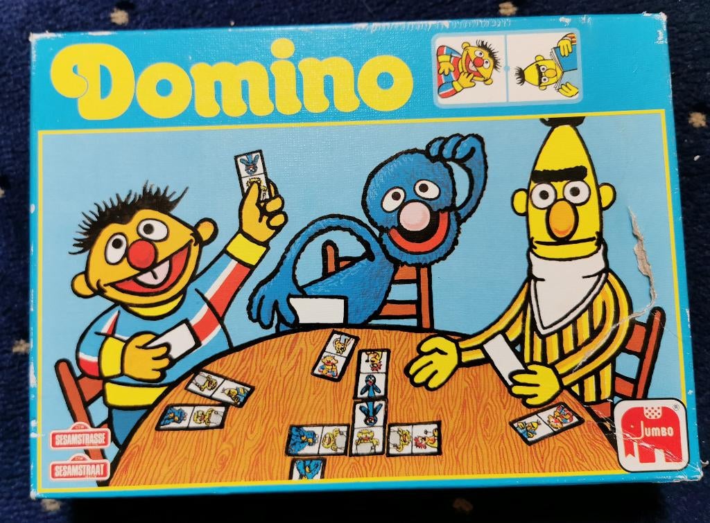 10.. sesamstraat domino, Ophalen of Verzenden