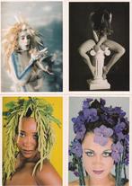 4x Crescendo 2x body paint blote dame  Hair-salon Rotterdam-, Verzamelen, Ansichtkaarten | Themakaarten, Verzenden, 1980 tot heden