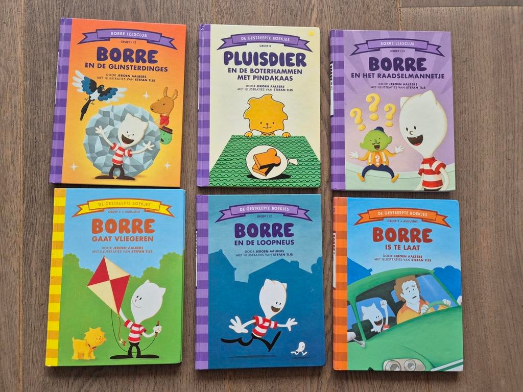 Borre Boekjes - Set van 6 diverse avonturen, Ophalen of Verzenden, Gelezen, Jeroen Aalbers, 2 tot 3 jaar