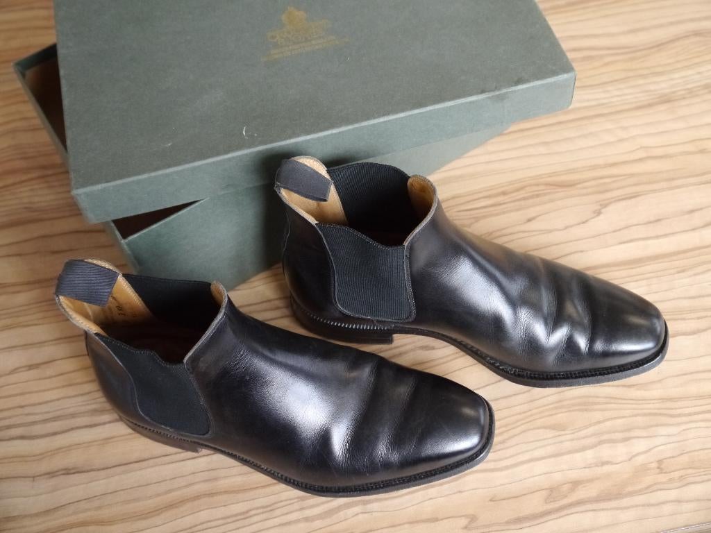 heren schoenen Crocket & Jones maat 40, Zwart, Boots, Ophalen of Verzenden, Gedragen