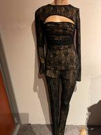 UNIQUE set met kant maat m origineel zgan, Maat 38/40 (M), G, Zwart, B