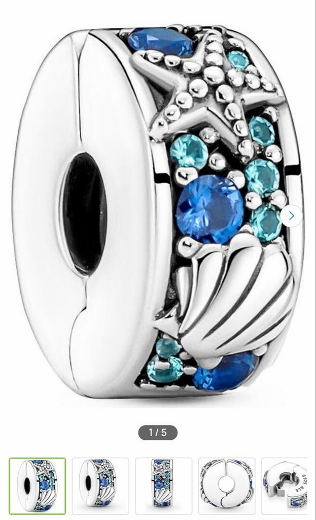 Pandora zee clips, Sieraden, Tassen en Uiterlijk, Bedels, Verzenden, Pandora, Nieuw, 2 of 3 bedels