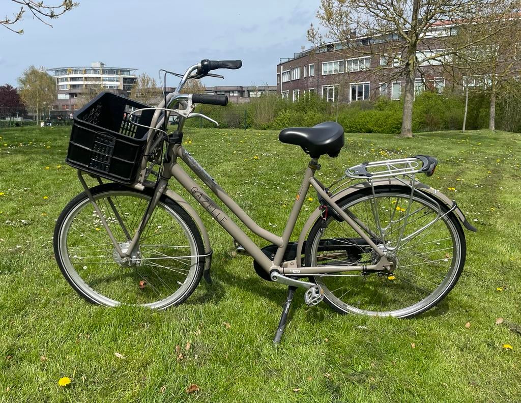 Gazelle DutyNL fiets met voordrager en mand, Fietsen en Brommers, Fietsen | Dames | Damesfietsen, Ophalen, Versnellingen, Gazelle