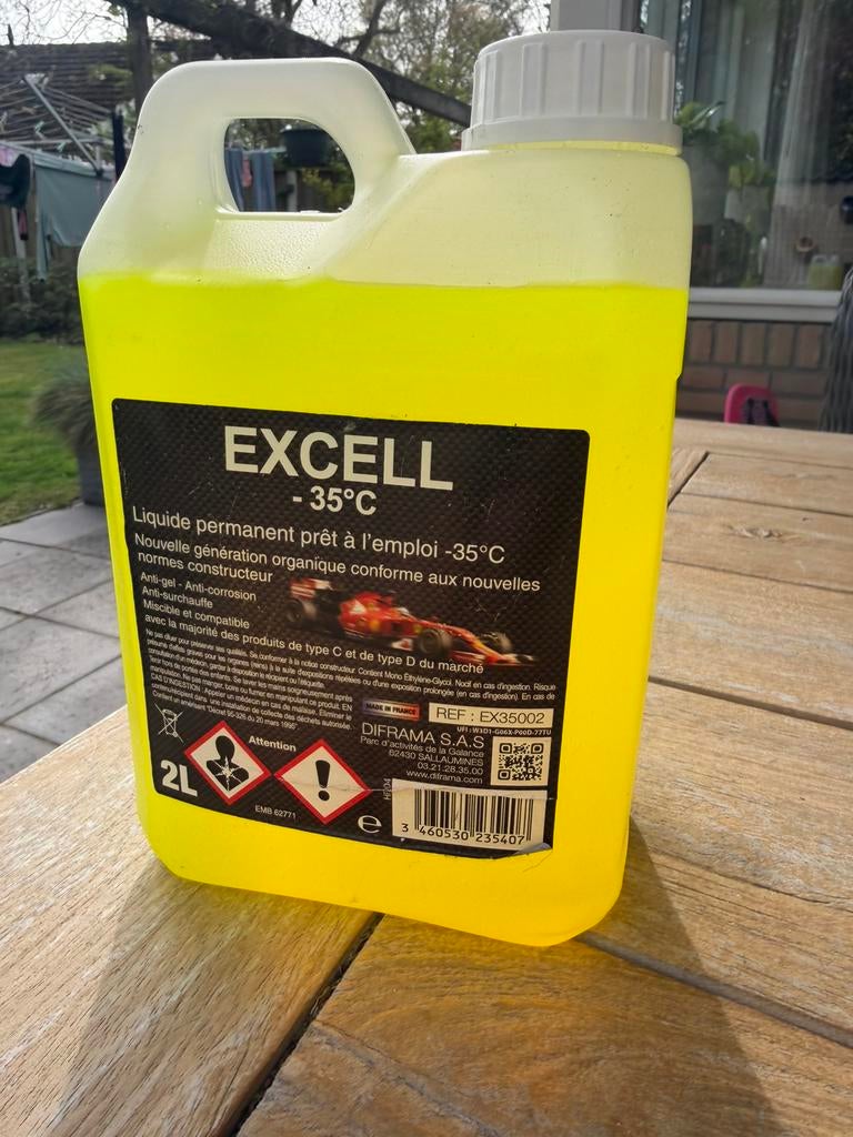 Koelvloeistof universeel 2 liter, -35 tot 107 graden, Ophalen of Verzenden