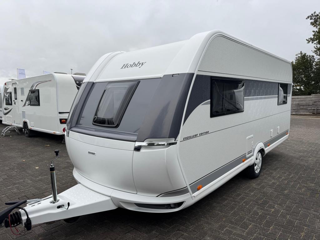Hobby Excellent Edition 495 UL 2026 | Enkele bedden, Caravans en Kamperen, Caravans, Schokbreker, Rondzit, Hobby, Bedrijf