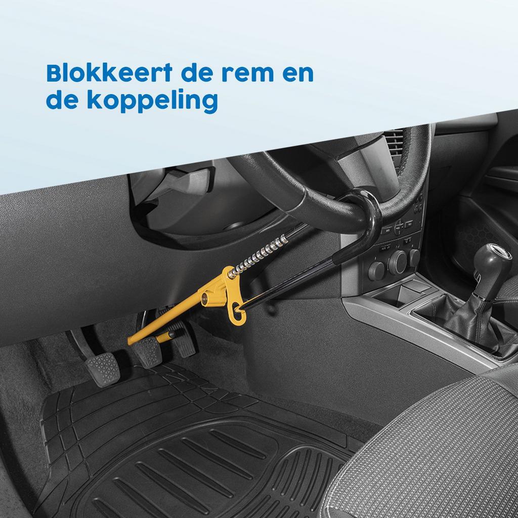 Auto stuur en pedaal slot, Ophalen