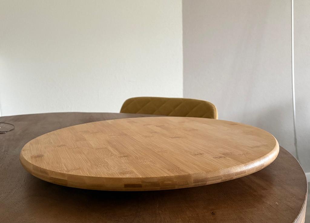 Draaiplateau hapjes, Huis en Inrichting, Keuken | Keukenbenodigdheden, Ophalen, Zo goed als nieuw, Hout, Bruin