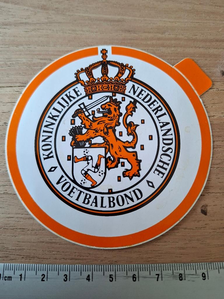 Sticker KNVB, Verzamelen, Ophalen of Verzenden, Zo goed als nieuw, Buitenlandse clubs, Poster, Plaatje of Sticker