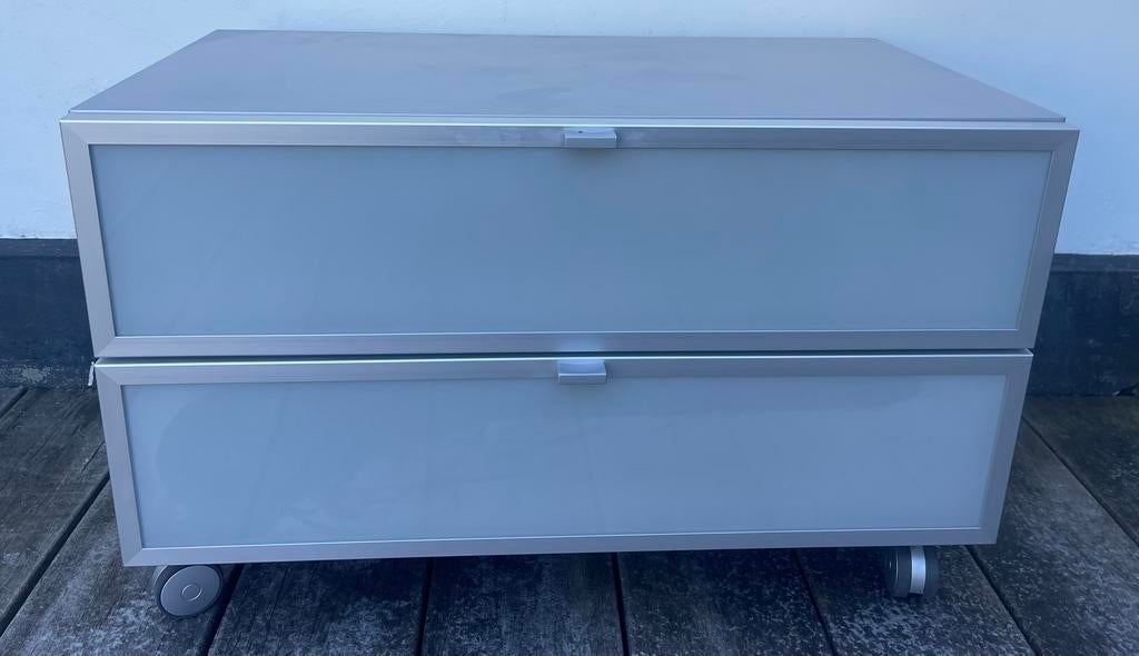 Tv-meubel Aldenkamp, Ophalen, Minder dan 100 cm, 25 tot 50 cm, Glas