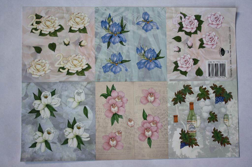 3 stuks knipvellen jubileum 7259, Ophalen of Verzenden, Nieuw, Man of Vrouw, Knipvel