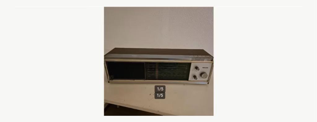 Philips Tafel Radio Type Nr 22RB292., Ophalen