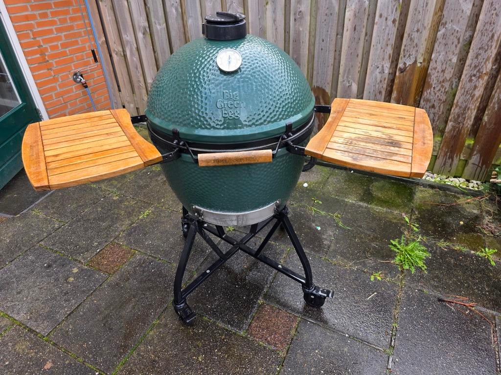 Big green egg XL compleet -3jr oud met Bon!-, Tuin en Terras, Houtskoolbarbecues, Ophalen of Verzenden, Zo goed als nieuw