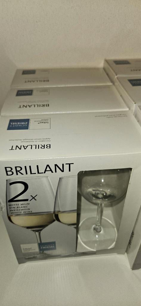 6 witte wijn glazen Schott Zwiesel voor maar € 20,00, Verzamelen, Glas en Borrelglaasjes, Nieuw, Overige typen, Ophalen of Verzenden