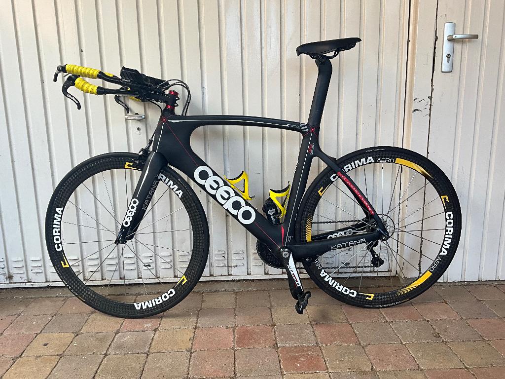 Tijdritfiets Triathlonfiets Ceepo Katana maat XL, 28 inch, Gebruikt, Carbon, Heren