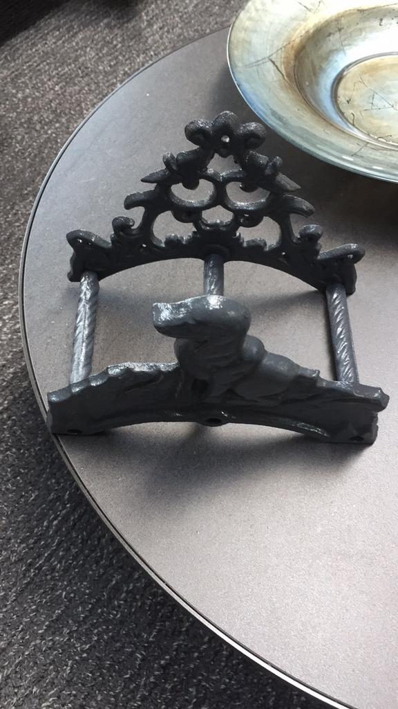 Tuinslanghouder bijpassende wandlamp gietijzer, Ophalen of Verzenden, Zo goed als nieuw