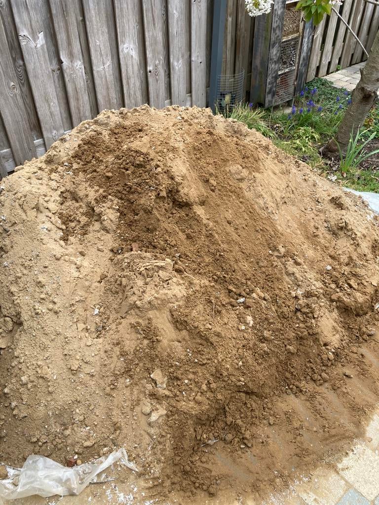 Zand gratis af te halen!, Tuin en Terras, Zand, Ophalen, Zo goed als nieuw, Ophoogzand