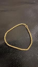 Gouden rope armband 14K, Ophalen of Verzenden, Zo goed als nieuw, Goud