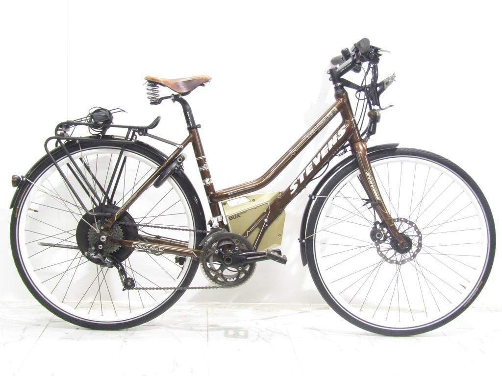 Stevens E-randonneur bruin dames 50cm 28inch, Fietsen en Brommers, Elektrische fietsen, 47 tot 51 cm, Gebruikt, Overige merken