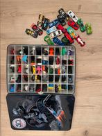 Hot Wheels verzameling met opbergkoffer, Gebruikt, 1:50 of kleiner, Auto, Ophalen