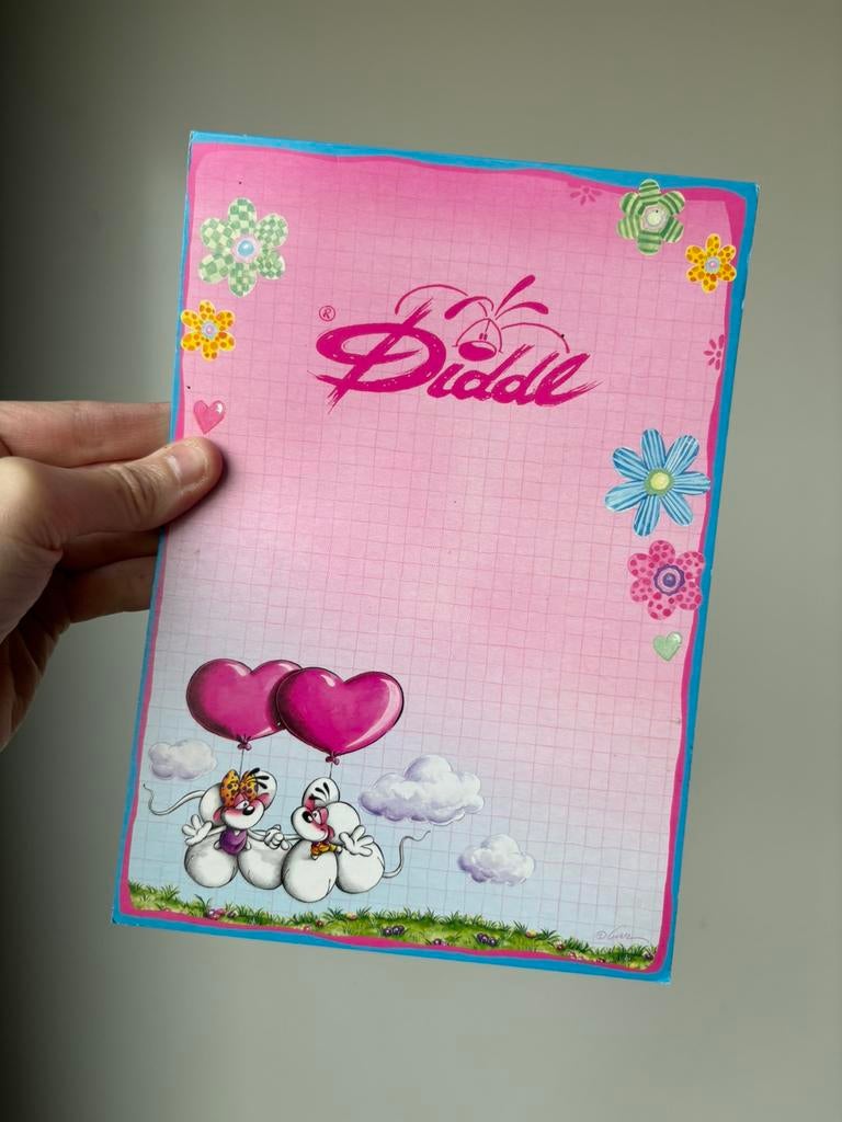 Diddl A5 blok nummer 481 zeldzaam, Ophalen of Verzenden, Diddl, Zo goed als nieuw, Papier, Kaart of Schrift