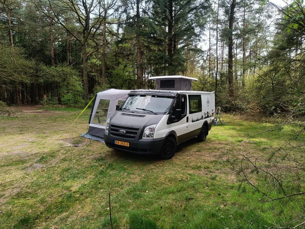 Bus camper ford transit, Caravans en Kamperen, Particulier, Tot en met 2, Buscamper of Camperbus