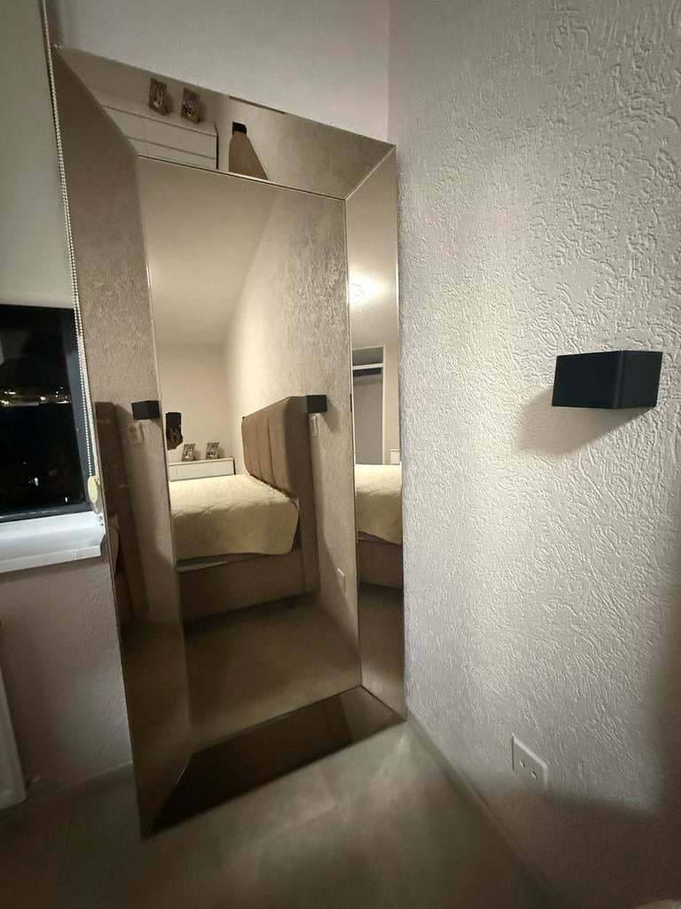 Grote muur spiegel, Ophalen of Verzenden, Zo goed als nieuw, Minder dan 10 m², Tapijt