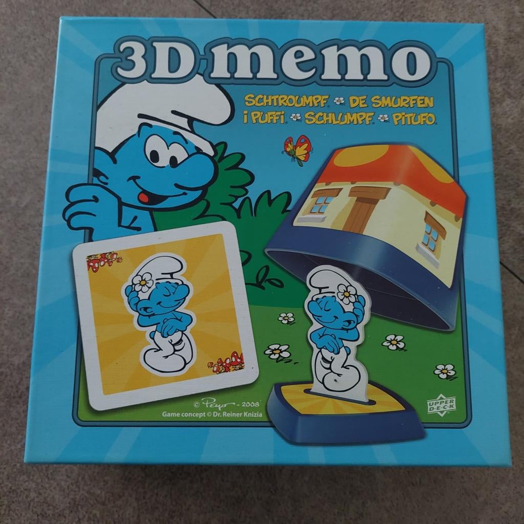 Smurfen 3D Memory spel - Leuk voor jong en oud!, Hobby en Vrije tijd, Gezelschapsspellen | Bordspellen, Ophalen