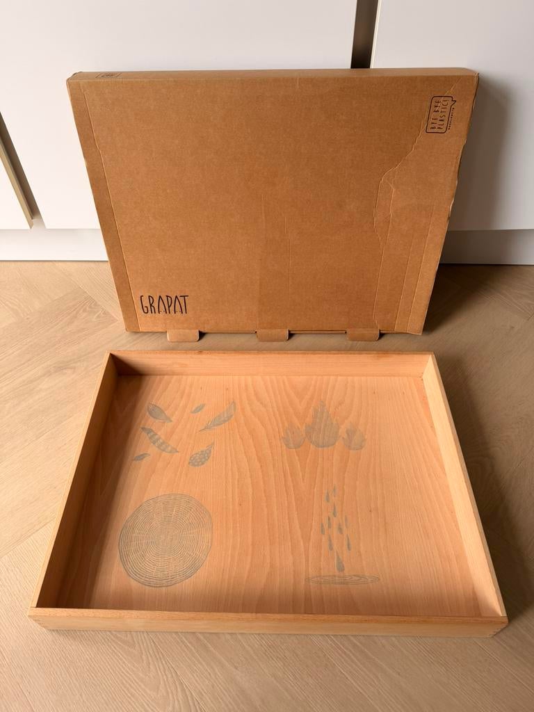 Grapat houten speelbak | zeer netjes |  60x54x7cm, Ophalen of Verzenden, Gebruikt, Knutselen