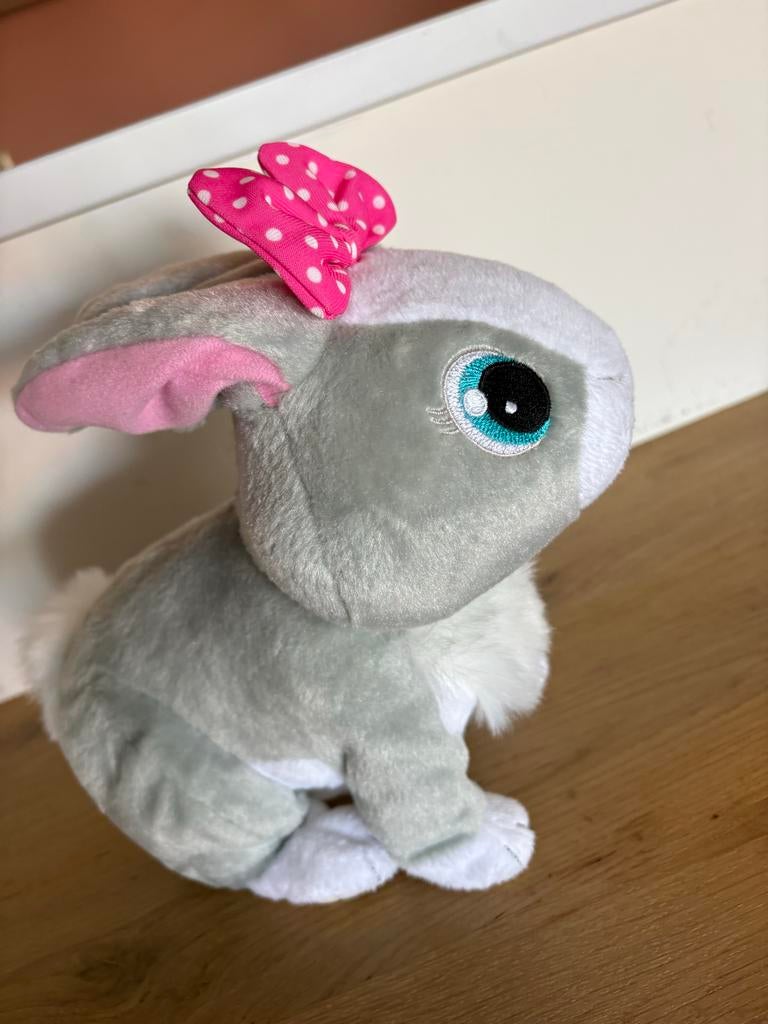 Schattig Konijn Knuffel met Strik, Ophalen of Verzenden, Zo goed als nieuw, Konijn