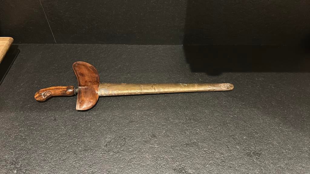 Antieke Javaans Kris- (48cm)Yogyakarta Gayaman-stijl - Luk 9, Antiek en Kunst, Kunst | Niet-Westerse kunst, Ophalen of Verzenden