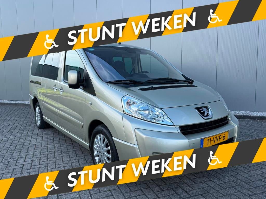Peugeot Expert Rolstoelbus (Airco) Rolstoelauto 5 Persoons, Auto's, Voorwielaandrijving, 12 maanden, Gebruikt, Zwart