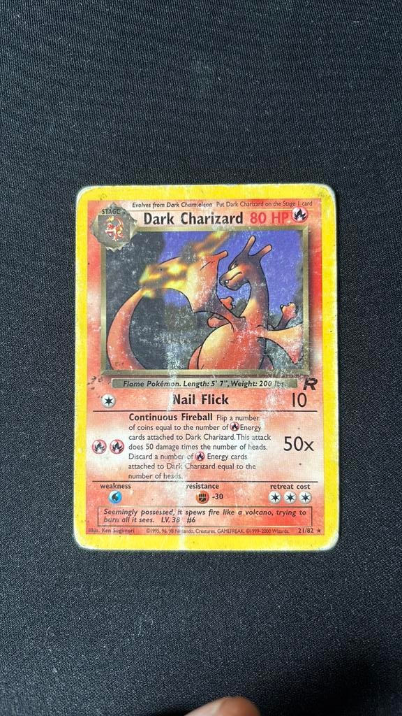 Pokemon Dark Charizard Team Rocket, Hobby en Vrije tijd, Verzamelkaartspellen | Pokémon, Ophalen of Verzenden, Zo goed als nieuw